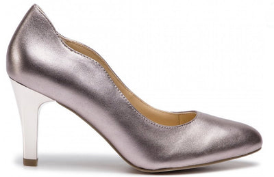 Caprice Ladies Pink Metallic Court Shoe 22402/22 - Finn Footwear