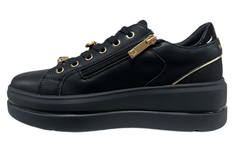 Donna Serena Ladies Platform Laced Zip Shoe 185722DM