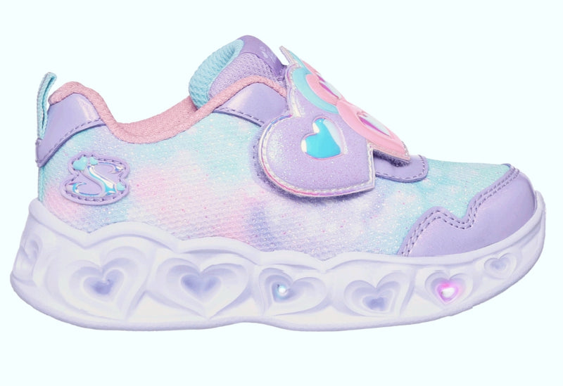 Skechers Heart Lights Lovin Reaction Girls Trainer 302693N