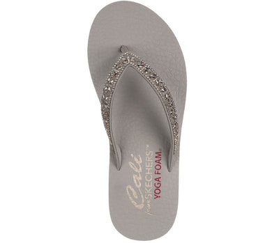 Skechers Ladies Meditation Butterfly Garden Slip On Sandal 119660
