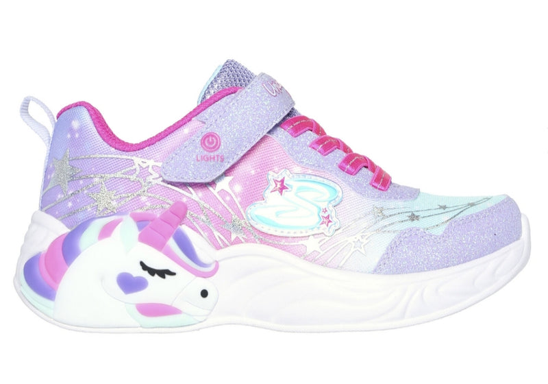 Skechers Unicorn Dreams Wishful Magic Girls Trainer 302299L