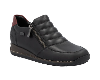 Rieker Ladies Low Wedge Slip On Shoe 44268-00