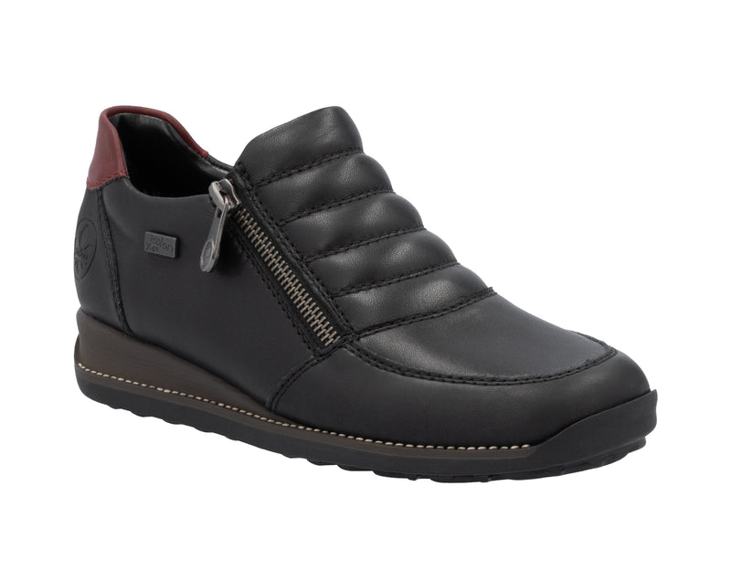 Rieker Ladies Low Wedge Slip On Shoe 44268-00