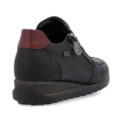 Rieker Ladies Low Wedge Slip On Shoe 44268-00