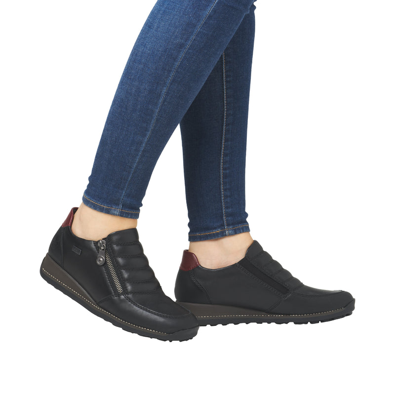 Rieker Ladies Low Wedge Slip On Shoe 44268-00