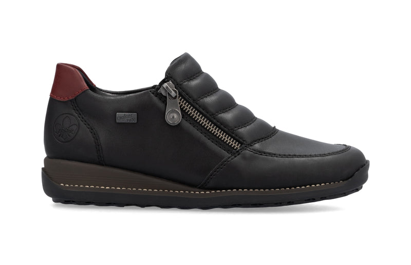 Rieker Ladies Low Wedge Slip On Shoe 44268-00