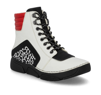 Rieker Ladies Low Wedge Laced Ankle Boot 45904-60