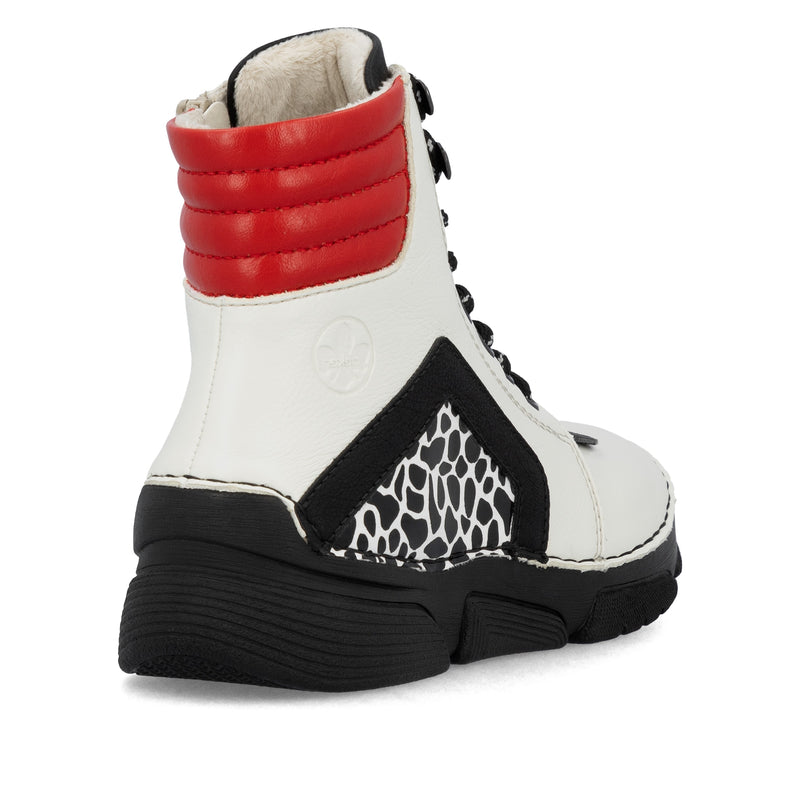 Rieker Ladies Low Wedge Laced Ankle Boot 45904-60