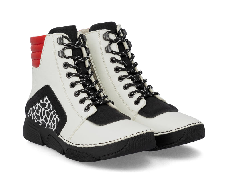 Rieker Ladies Low Wedge Laced Ankle Boot 45904-60