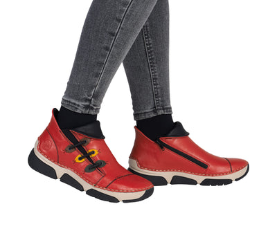 Rieker Ladies Low Wedge Ankle Boot 45983-33