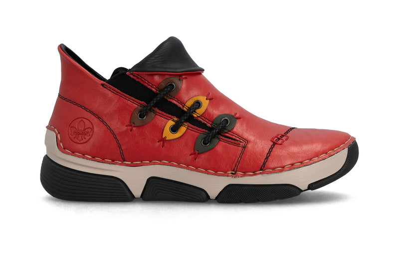 Rieker Ladies Low Wedge Ankle Boot 45983-33