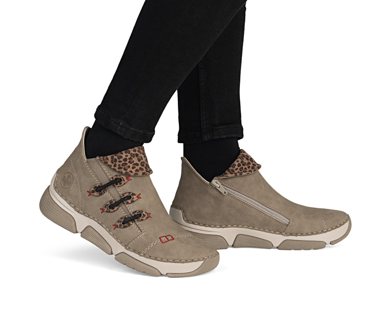 Rieker Ladies Low Wedge Ankle Boot 45983-64