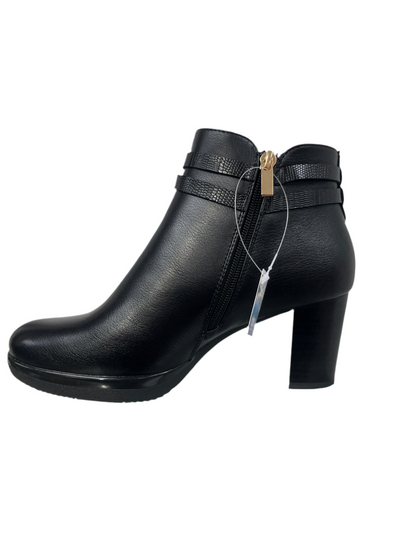 Patrizio Como Sateburg Ladies Block Heel Ankle Boot