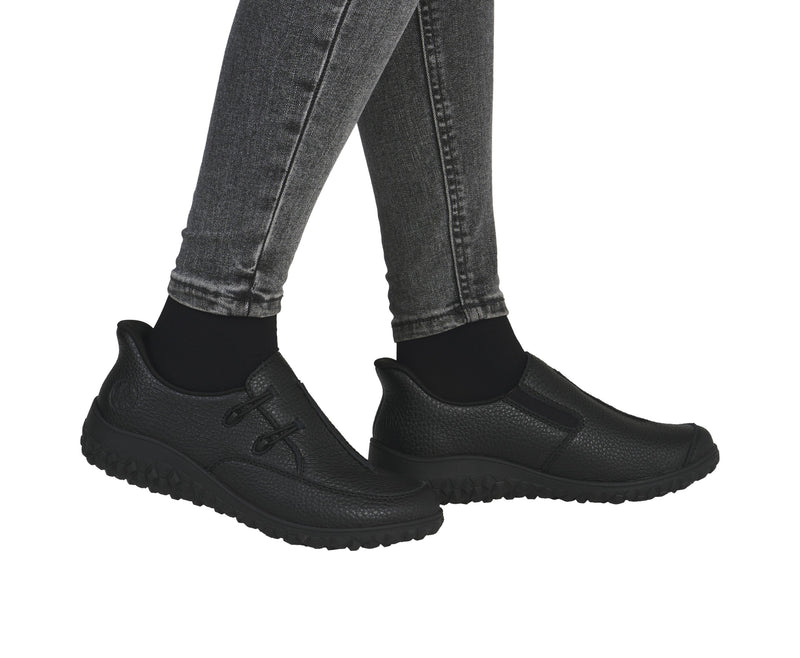 Rieker Ladies Slip On Wedge Shoe 59559-00