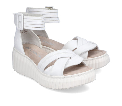 Rieker Ladies Chunky Wedge Velcro Sandal 64159-80