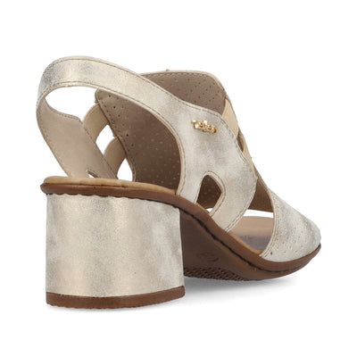 Rieker Ladies Block Heel Peep Toe Sandal 64665-60