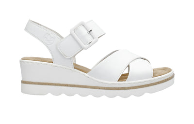 Rieker Ladies Velcro Wedge Sandal 67463-80