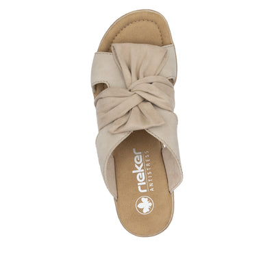 Rieker Ladies Espadrille Wedge Slip On Mule Sandal 68789-62