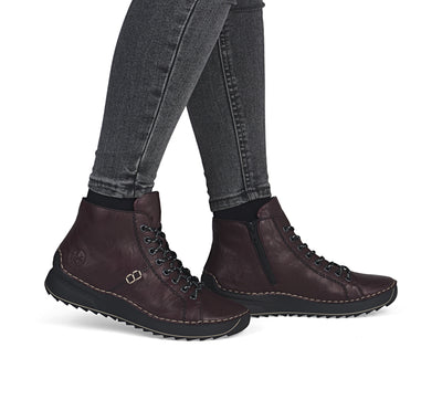 Rieker Ladies Low Wedge Ankle Boot 71510-30
