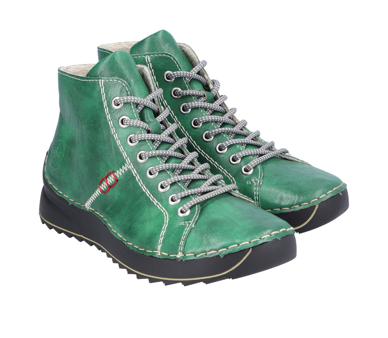 Rieker Ladies Laced Flat Ankle Boot 71510-52