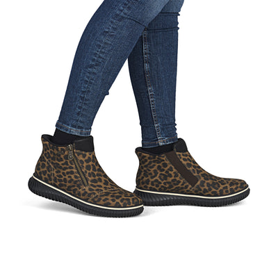 Rieker Ladies Low Wedge Ankle Boot 74254-90