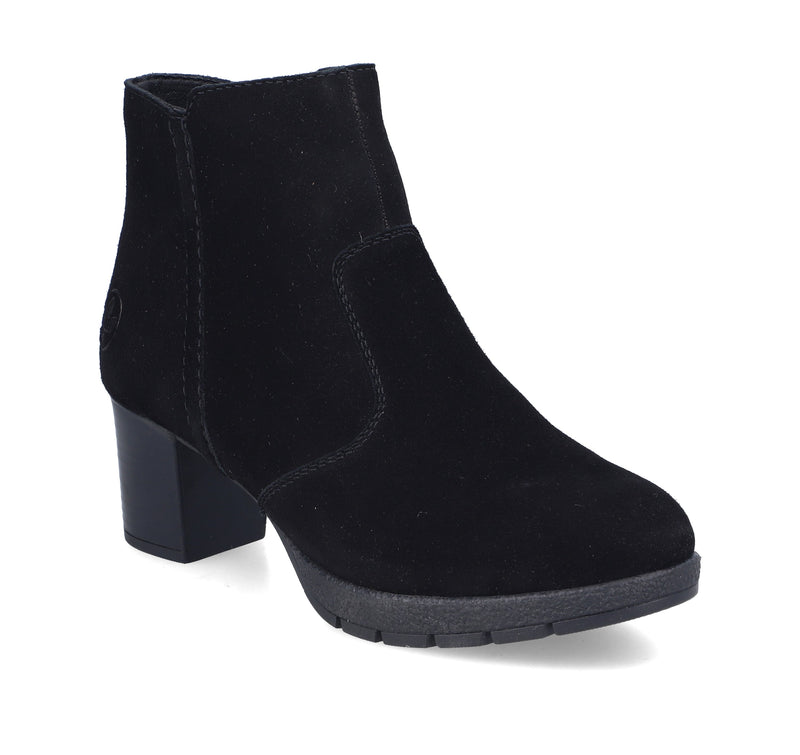 Rieker Ladies Block Heel Ankle Boot 77665-00