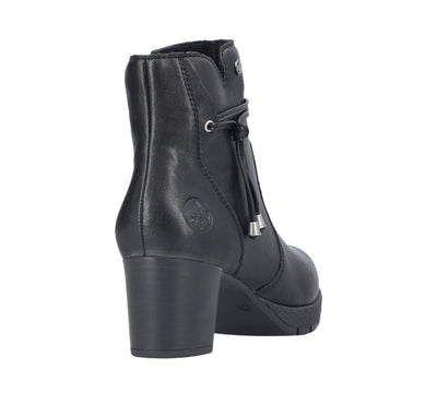 Rieker Ladies Block Heel Ankle Boot 77667-00