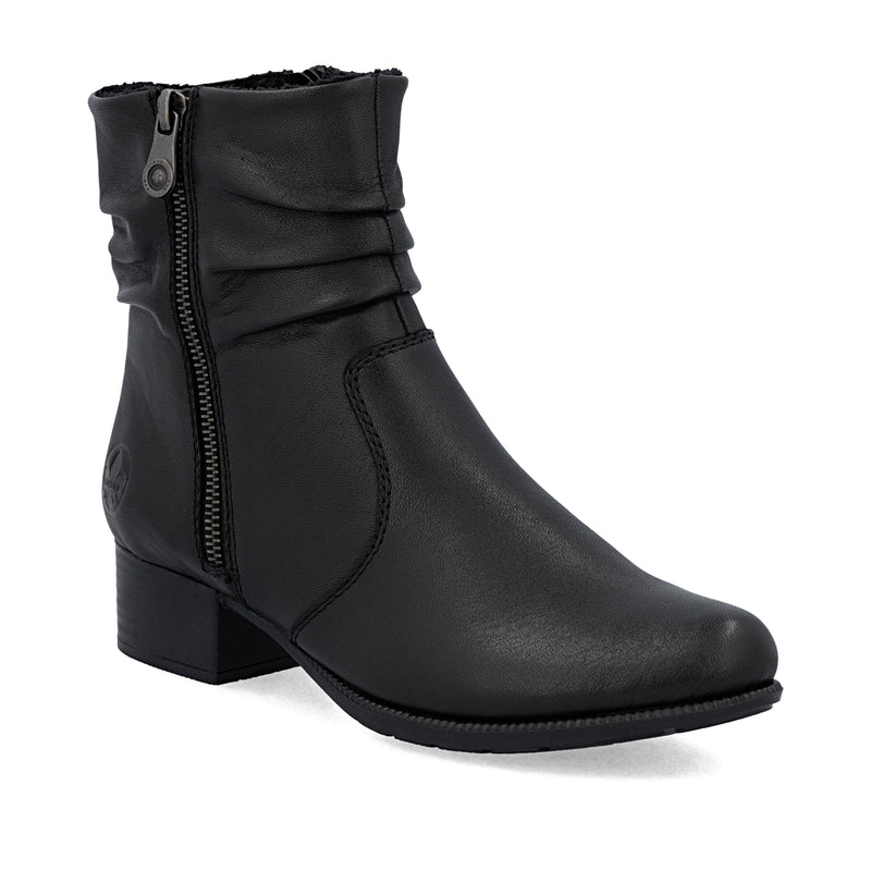Rieker ladies Block Heel Ankle Boot 78656-00
