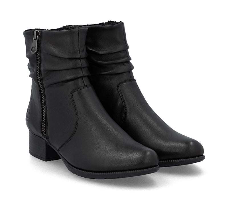 Rieker ladies Block Heel Ankle Boot 78656-00