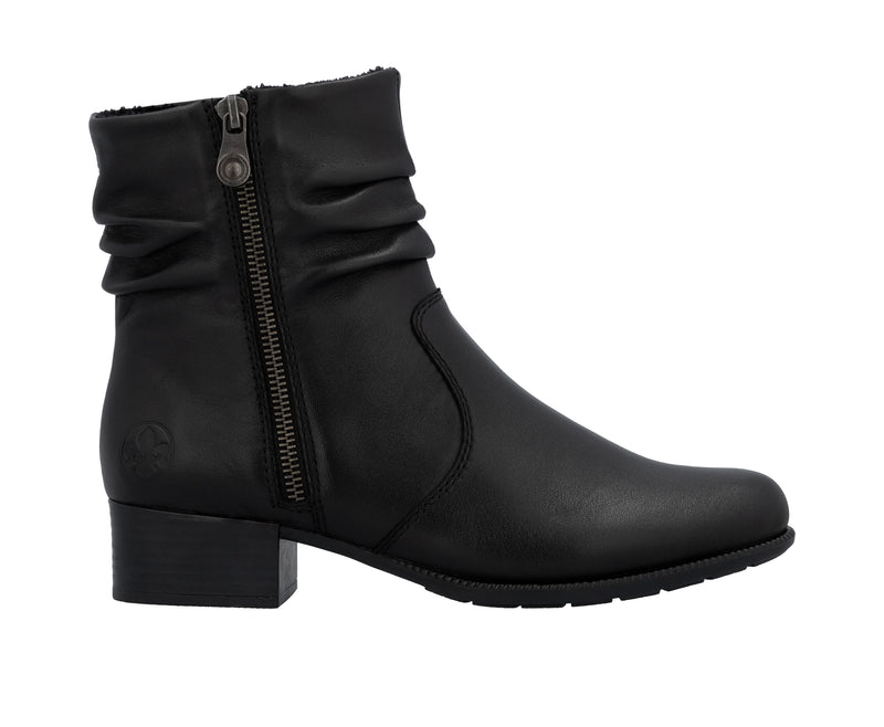 Rieker ladies Block Heel Ankle Boot 78656-00