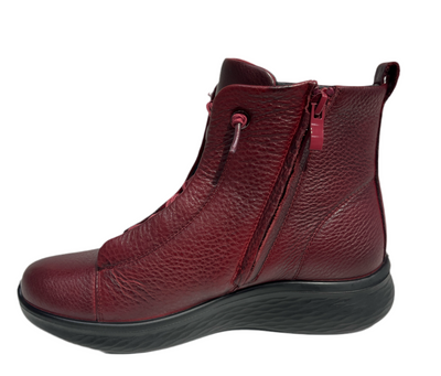 Grunwald G Comfort Ladies Low Wedge Wide Flat Fit Ankle Boot P-816R