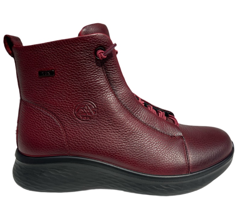 Grunwald G Comfort Ladies Low Wedge Wide Flat Fit Ankle Boot P-816R
