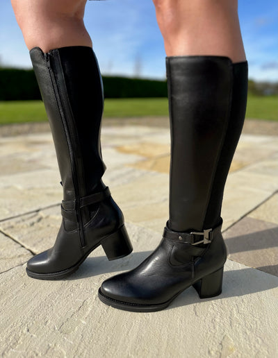 Dubarry Canker Ladies Black Knee Length Boot 1879