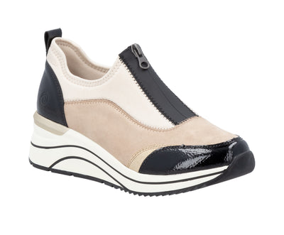 Remonte Ladies Front Zip Wedge Shoe DOT08-60