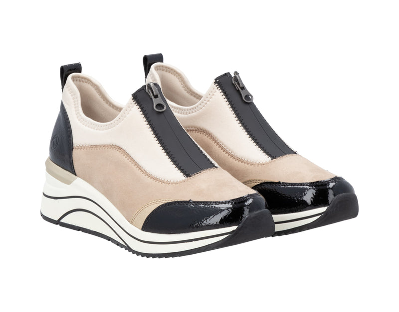 Remonte Ladies Front Zip Wedge Shoe DOT08-60