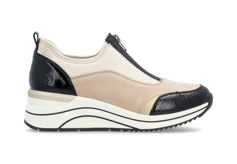 Remonte Ladies Front Zip Wedge Shoe DOT08-60