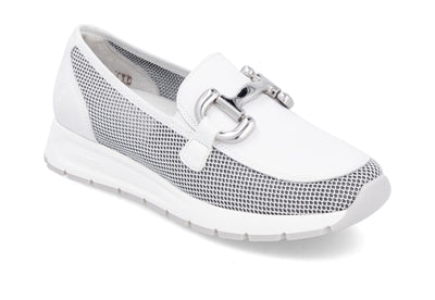 Remonte Ladies Slip On Wedge Loafer Shoe D2G02-80