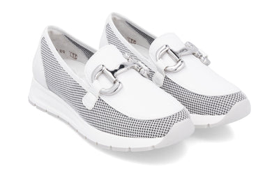 Remonte Ladies Slip On Wedge Loafer Shoe D2G02-80