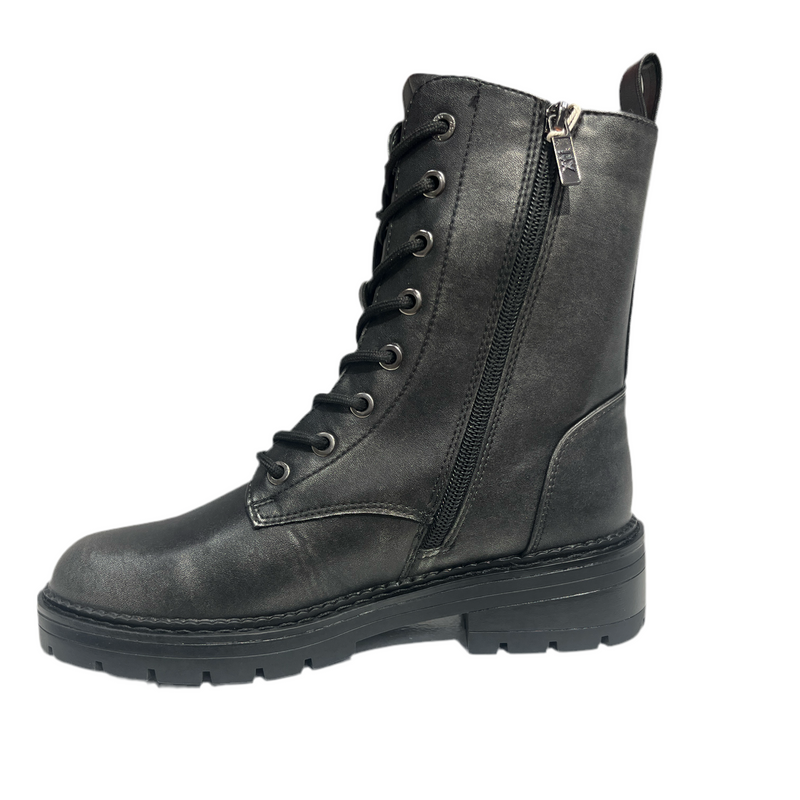 XTI Ladies Military Style Laced Flat Boot 143090