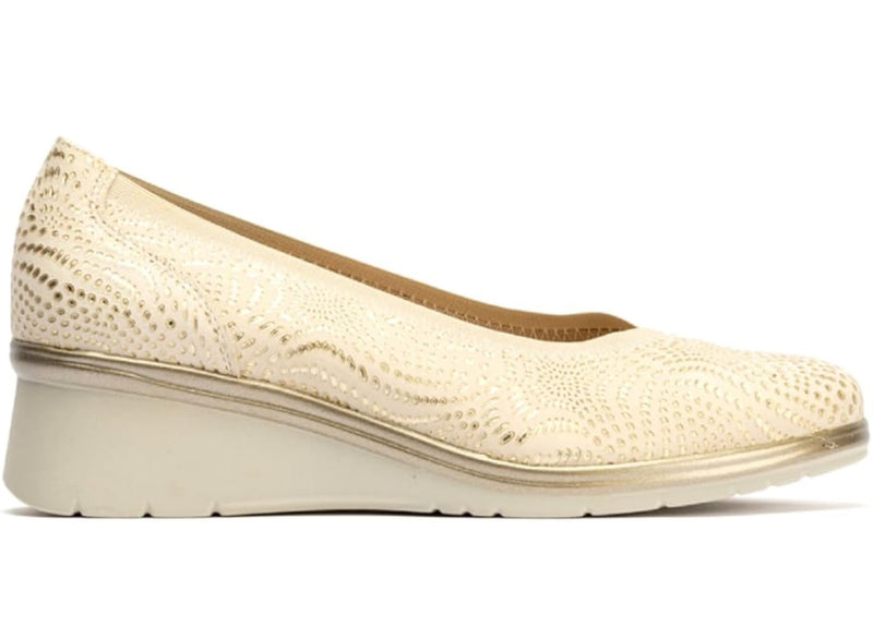 Pitillos Ladies Slip On Wedge Shoe