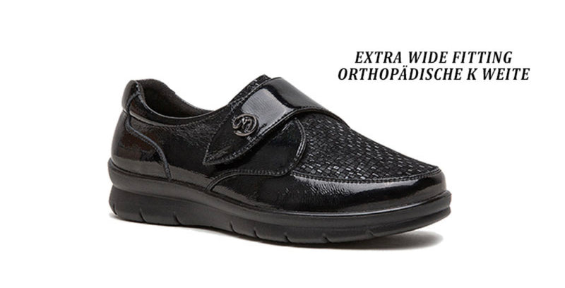 Grunwald G Comfort Ladies Extra Wide Velcro Shoe P-8261