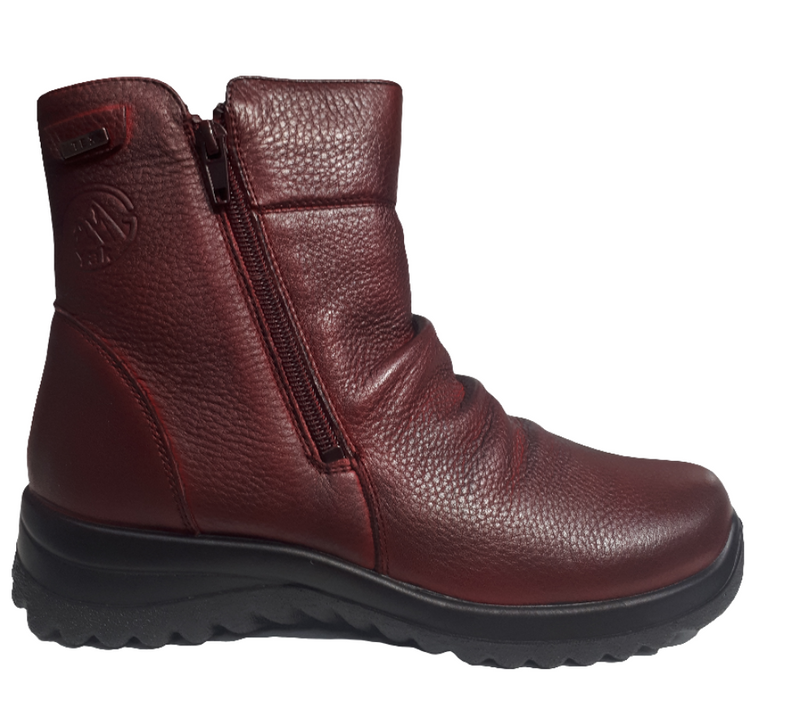 Grunwald G Comfort Flat Ladies Double Zip Ankle Boot C-10192S