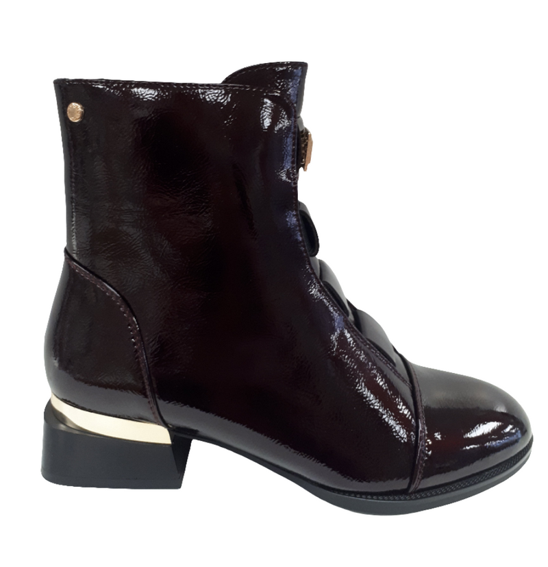 Patrizio Como Lierganes Ladies Block Heel Ankle Boot