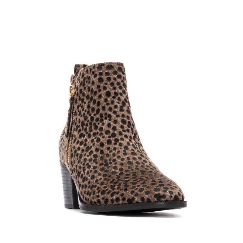 XTI Ladies Block Heel Ankle Boot 144648