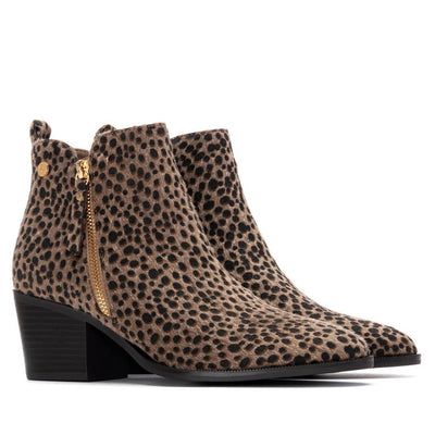 XTI Ladies Block Heel Ankle Boot 144648