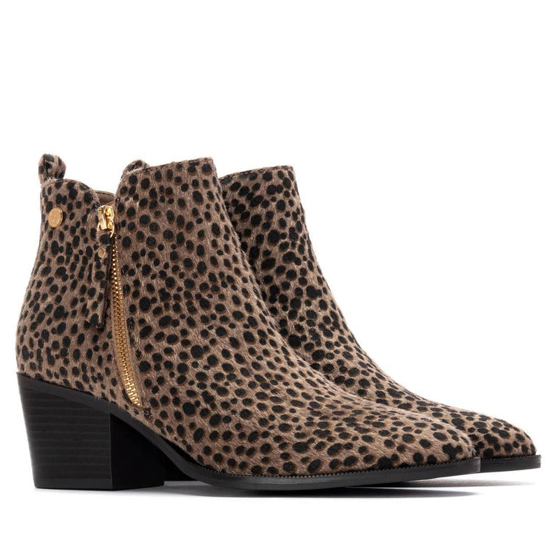 XTI Ladies Block Heel Ankle Boot 144648
