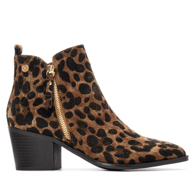 XTI Ladies Block Heel Ankle Boot 144648