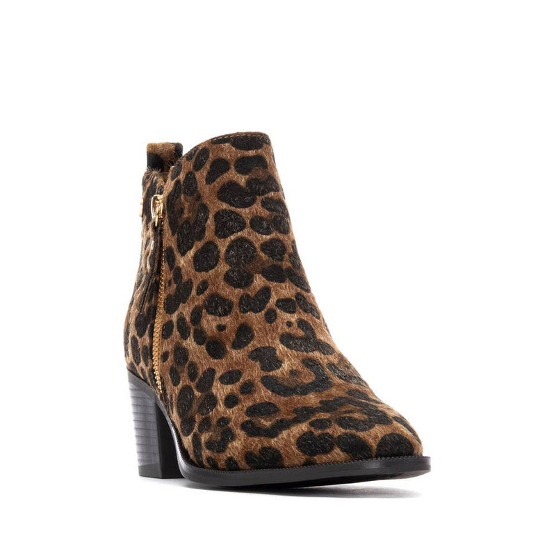 XTI Ladies Block Heel Ankle Boot 144648