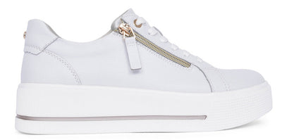 Patrizio Como Ravenna Ladies Platform Laced Shoe White