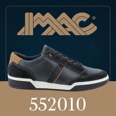 Imac Men's Casual Laced Navy Shoe 552010